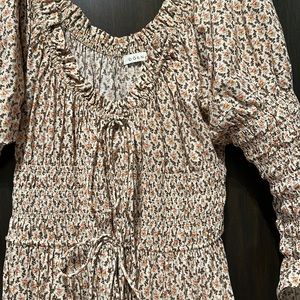 DOEN maxi floral scoop neck dress. Size M.